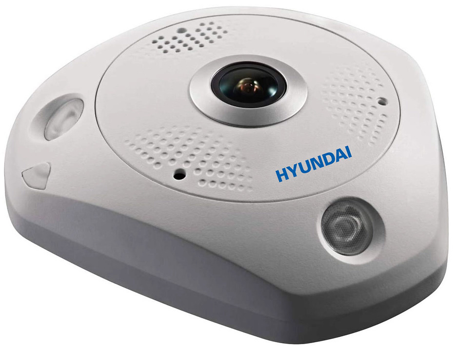 HYU-953  |  HYUNDAI  -  Cámara IP  Fisheye |  12 Mpx  |  Lente fija  |  Leds IR 15 metros  |  Inteligencia IVS  |  2 Micrófonos integrados y 1 Altavoz