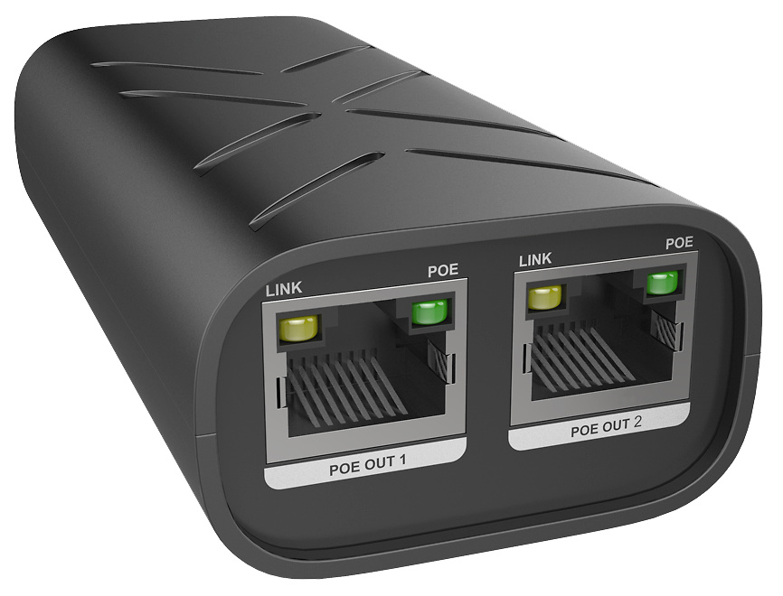 INJ-POE-G-60W-DUAL | Inyector PoE Dual | 10/100/1000Mbps | 60W 