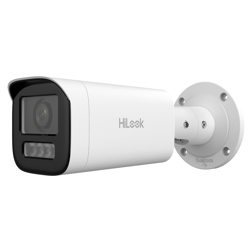IPC-B640HA-LZU | HiLooK Compra la IPC-B640HA-LZU de HiLook, una cámara bullet IP de 4 Mpx diseñada para vigilancia avanzada. Su lente varifocal motorizada de 2.8 a 12 mm permite un ajuste preciso del campo de visión, mientras que la tecnología de luz híbrida inteligente ofrece iluminación adaptable con modos de luz infrarroja y blanca para una visión nocturna óptima hasta 50 metros. Con funciones inteligentes como la detección de movimiento 2.0 que distingue entre humanos y vehículos, y micrófono integrado para capturar audio en tiempo real, esta cámara es una solución completa para tus necesidades de seguridad. Su construcción robusta con clasificación IP67 garantiza durabilidad en diversas condiciones climáticas Disponible en tu tienda online de Videovigilancia y Seguridad electrónica www.ipcenter.es