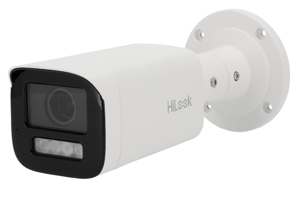IPC-B660HA-LZU  |  HiLooK  -  Cámara Bullet IP  |  6 Mpx  |  Lente Lente motorizada 2.8~12 mm | Luz híbrida: IR y luz blanca 50 metros |  Micrófono integrado