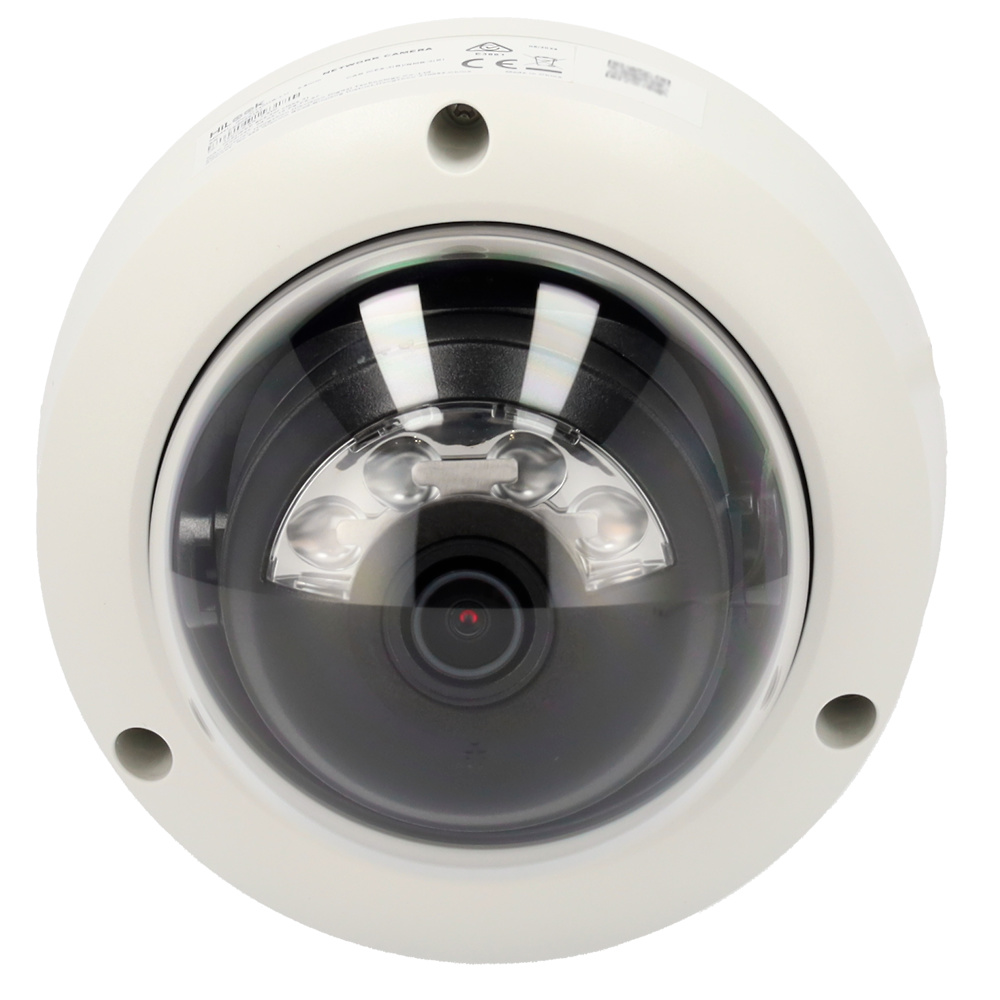 IPC-D140HA-LU | HiLooK - Cámara de vigilancia IP | 4 Mpx | Lente 2.8 mm | Luz híbrida: IR y luz blanca | Micrófono integrado 
