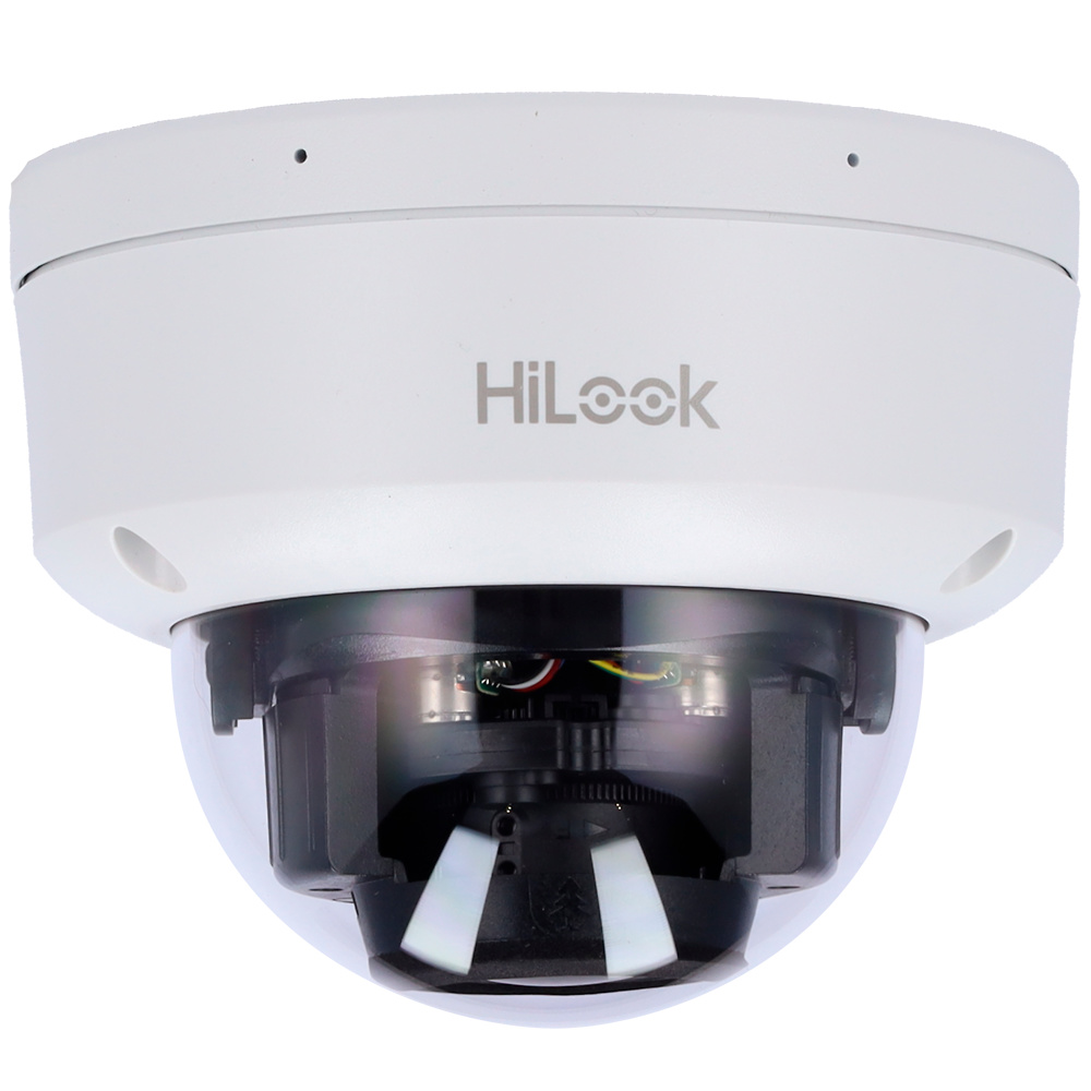 IPC-D660HA-LZU  |  HiLooK  -  Cámara de vigilancia IP  |  6 Mpx  |  Lente motorizada 2.8~12 mm | Luz híbrida: IR y luz blanca 30 metros |  Micrófono integrado
