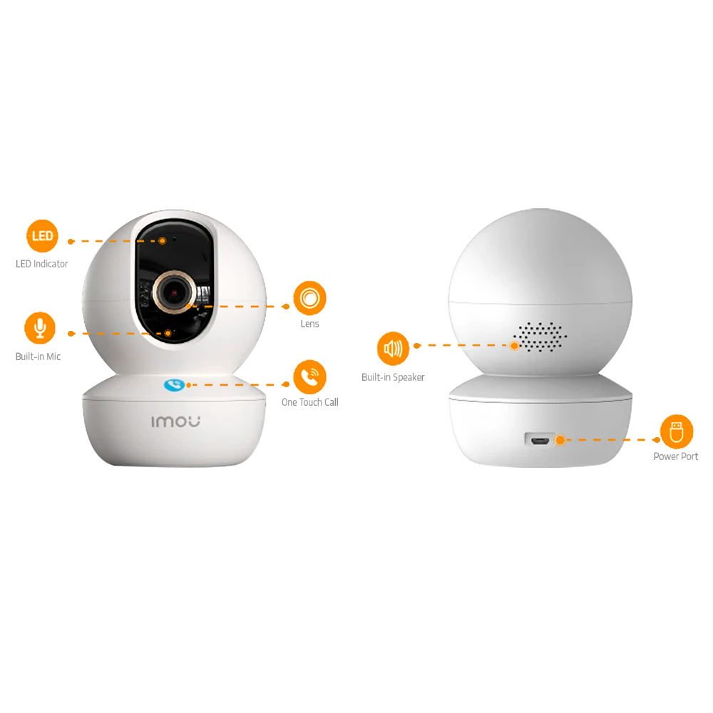 IPC-GK2CP-4C0W-IMOU | IMOU - Cámara IP Wifi | 4 Mpx | Lente 3.6 mm | Leds IR 10 metros | Detección inteligente de personas 