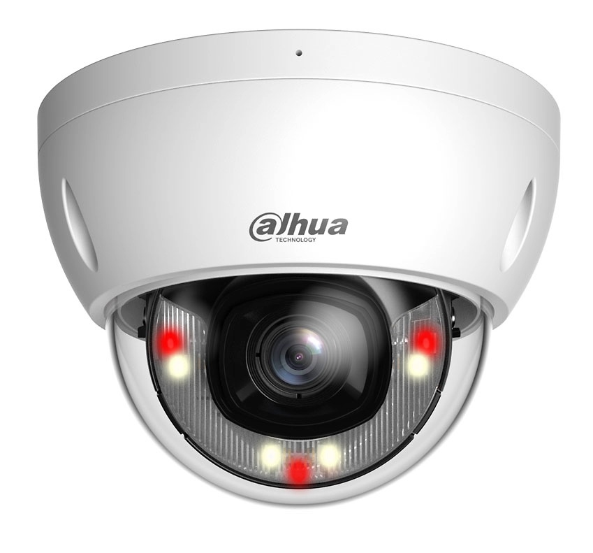 IPC-HDBW2249EP-S-IL-0280B  |  DAHUA  -   Cámara domo IP WizSense  |  2 Mpx  |  Lente fija 2,8 mm  |  Smart Dual Light 30 metros  |  Micrófono integrado