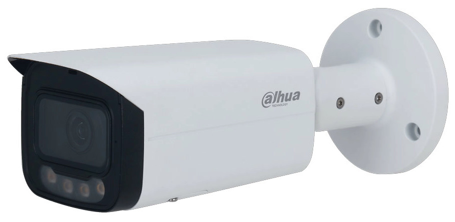 IPC-HFW5449TP-ASE-LED-0280B  |  DAHUA  -   Cámara IP  Bullet  StarLight  Full Color |  4 Mpx  |  Óptica fija  | Smart Light 60 metros  |  Proteccion Perimetral  | Detección Facial | Conteo de Personas