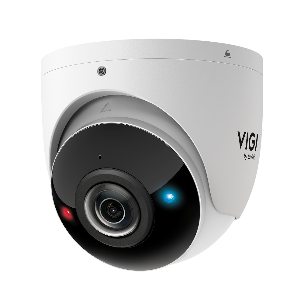 InSight S485PI | VIGI TP-LINK Cámara IP TP-Link VIGI InSight S485PI de 8MP con lente fija 1,65 mm, diseñada para ofrecer visión panorámica de 180 grados con máxima nitidez. Incorpora funciones de disuasión activa con luces estroboscópicas y audio, clasificación inteligente de personas y vehículos, y carcasa IP67 e IK10 para protección exterior avanzada