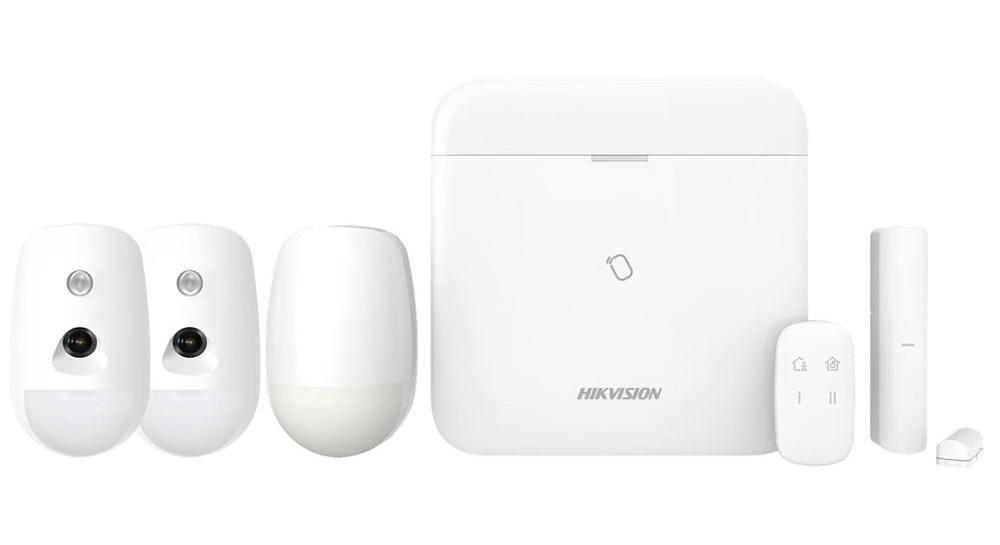 KIT AXPRO 1  |  HIKVISION  -  Kit de Alarma Profesional  AX PRO |  64 Zonas  |  Panel + Pulsador + Detector PIR + 2 PIRCAM + Magnético