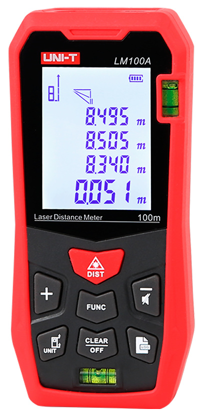 Medidor láser de distancia, 100 m