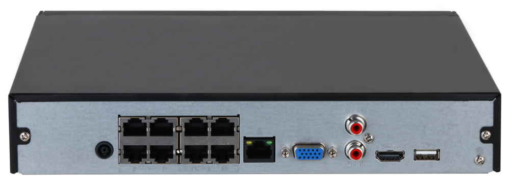 NVR2108HS-8P-4KS3 | DAHUA - Grabador NVR 8 canales | 8 puertos PoE | SMD Plus en 4 canales | 144/72Mbps Entrada/Salida 