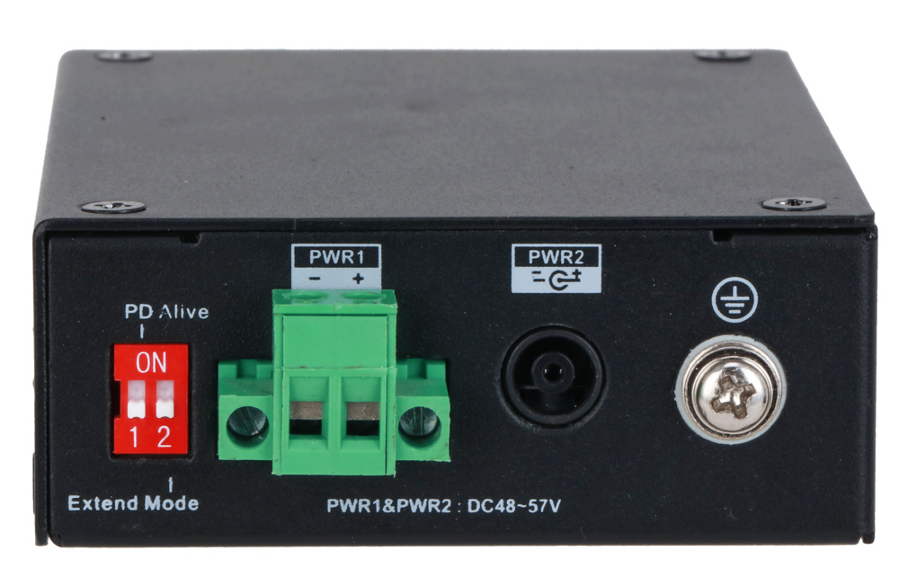 PFS3103-1GT1ET-60-V2 | DAHUA - Switch PoE 2 puertos 100Mbps + 1 puerto SFP Gigabit | Puerto 1 admite 60W 