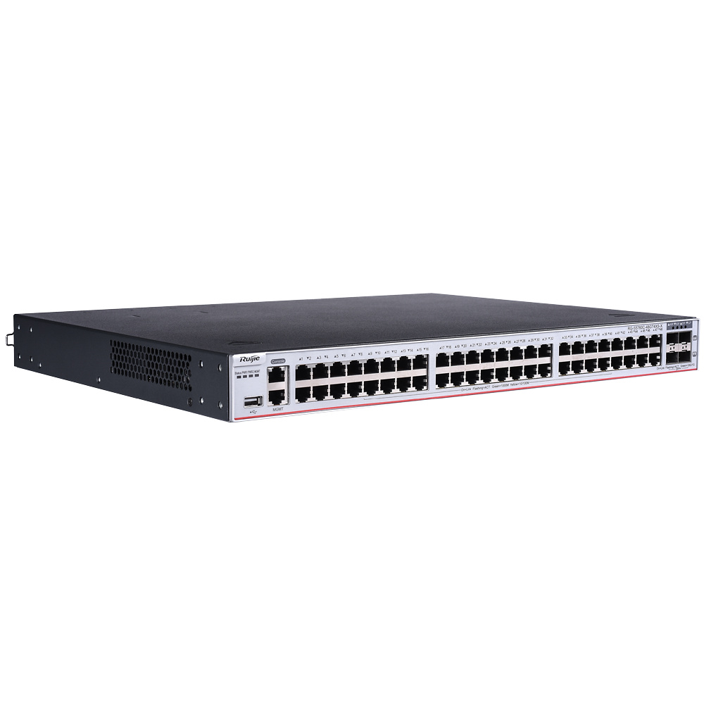 RG-S5760C-48GT4XS-X  |  RUIJIE  |   Switch Cloud Gestionable L3  |  48 Puertos Gigabit + 4 Puertos 10G