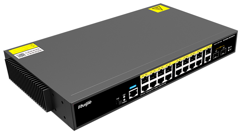 RG-XS-S1930J-18GT2SFP-P | RUIJIE | Switch PoE Gestionable | 18 puertos RJ45 Gigabit + 2 puertos SFP Gigabit | 200W 