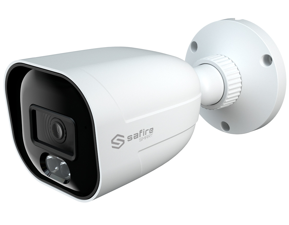 SF-B080A-2B1-DL   |  SAFIRE  SMART -  Cámara Bullet 4 en 1 Gama B1  |  2 Mpx  |  Lente 2.8 mm  |  Leds IR 30m y Luz blanca 20m