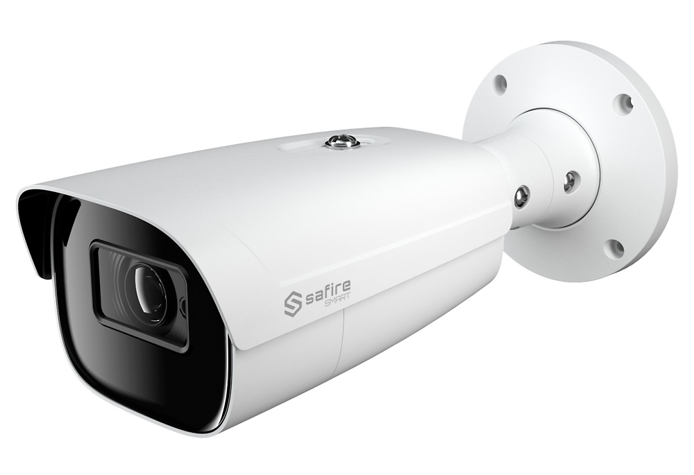 SF-B585Z-5E1   |  SAFIRE  SMART -  Cámara Bullet 4 en 1 Gama E1  |  5 Mpx  |  Lente motorizada  |  Leds IR 70 metros