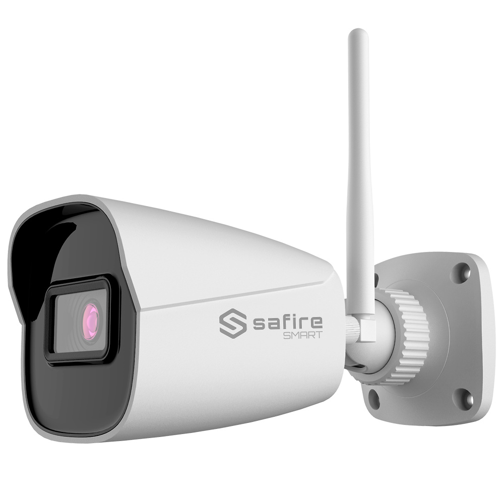 Cámara IP ethernet SAFIRE KHAJU 4 megapíxeles PoE tipo bullet para exterior