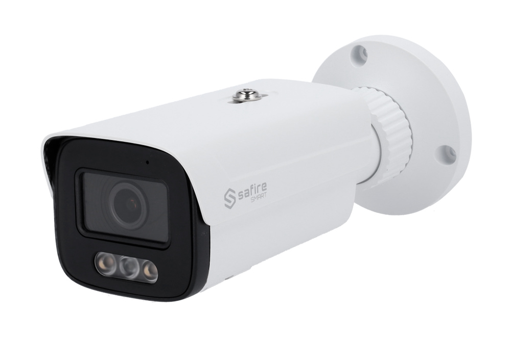SF-IPB380CA-4I1-NIGHT  |  SAFIRE SMART  |  Cámara IP  Bullet  |  4 Mpx  | Lente 2.8 mm | Night Color X, imagen real a color 24/7h 