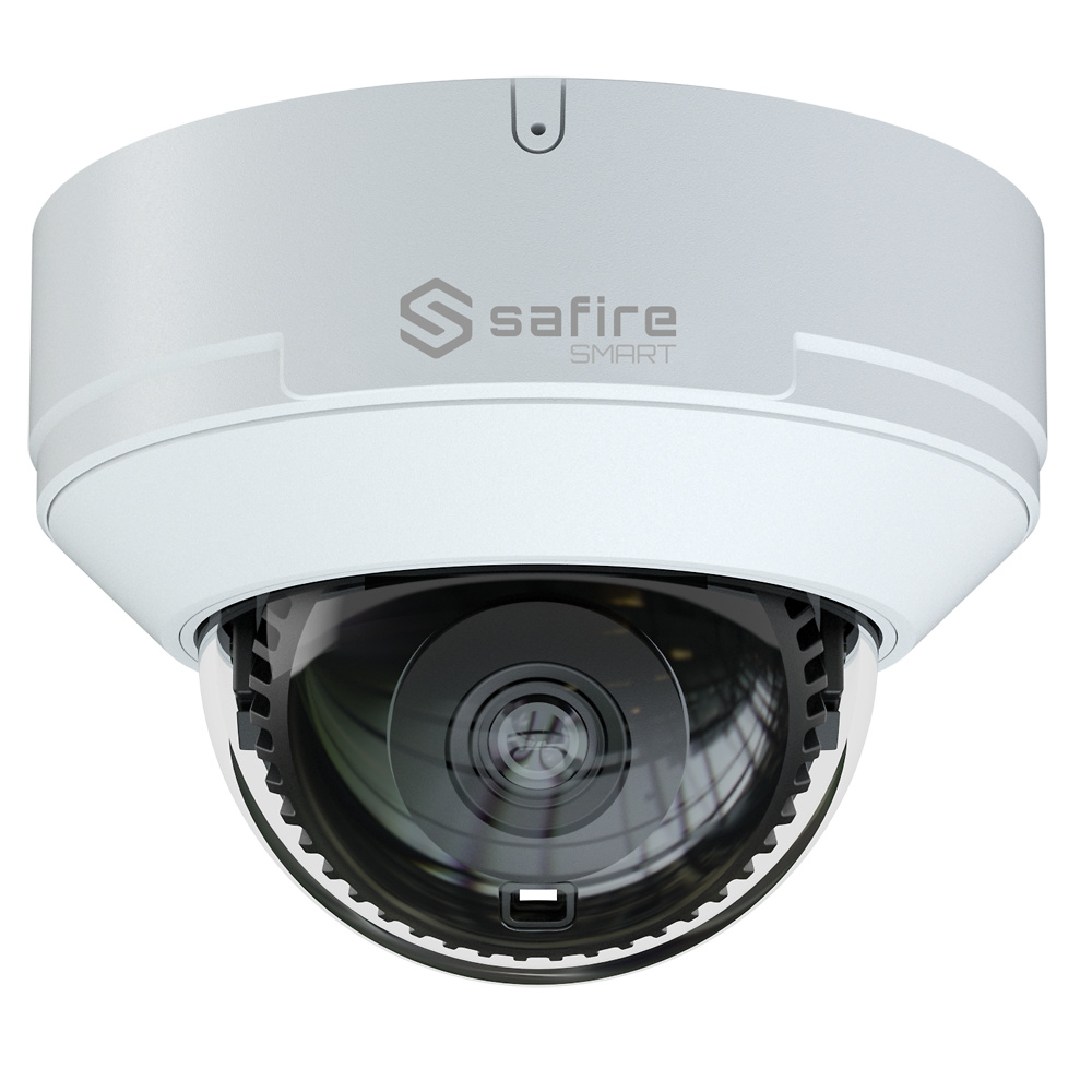 SF-IPD040A-6I1   |  SAFIRE  -  Cámara IP domo TrueSense |  6 Mpx  |  Lente 2,8 mm  |  Leds IR 30 metros  |  Micrófono integrado