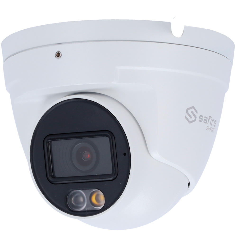 SF-IPT020A-4E1-DL  |  SAFIRE  SMART  -   Cámara IP  |  4 Mpx  |  Lente fija 2,8 mm  |  Luz Dual: IR y Led blanco alcance 30 metros   |  Micrófono integrado