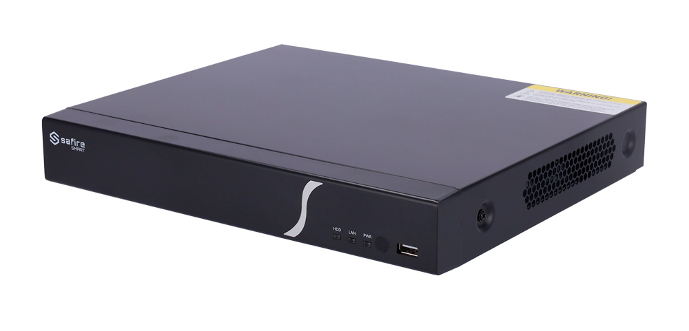 SF-NVR3104-4P-B1  |  SAFIRE SMART  -  Grabador NVR de 4 canales IP  |  PoE  |  40 Mbps  |  Resolución Max. 8 Mpx  |   Función POS
