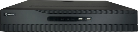 SF-NVR8432A-4K24P SF-NVR8432A-4K24P Grabador NVR para cámaras de vigilancia IP. Es un video grabador nvr de la marca SAFIRE que dispone de un ancho de banda de entrada de 256 Mbps. Este grabador de cámaras ethernet es de 8 canales y admite cámaras de hasta 8 Megapixel