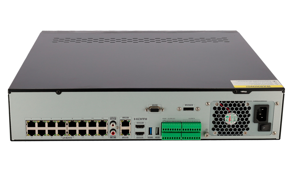 SF-NVR8832A-16P-B2 | SAFIRE - Grabador NVR de 32 Canales (16 Puertos PoE) | 192 Mbps | Resolución Max. 12 Mpx | Dewarping fisheye 
