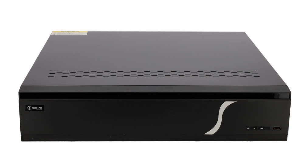 SF-NVR8832A-16P-B2 | SAFIRE - Grabador NVR de 32 Canales (16 Puertos PoE) | 192 Mbps | Resolución Max. 12 Mpx | Dewarping fisheye 