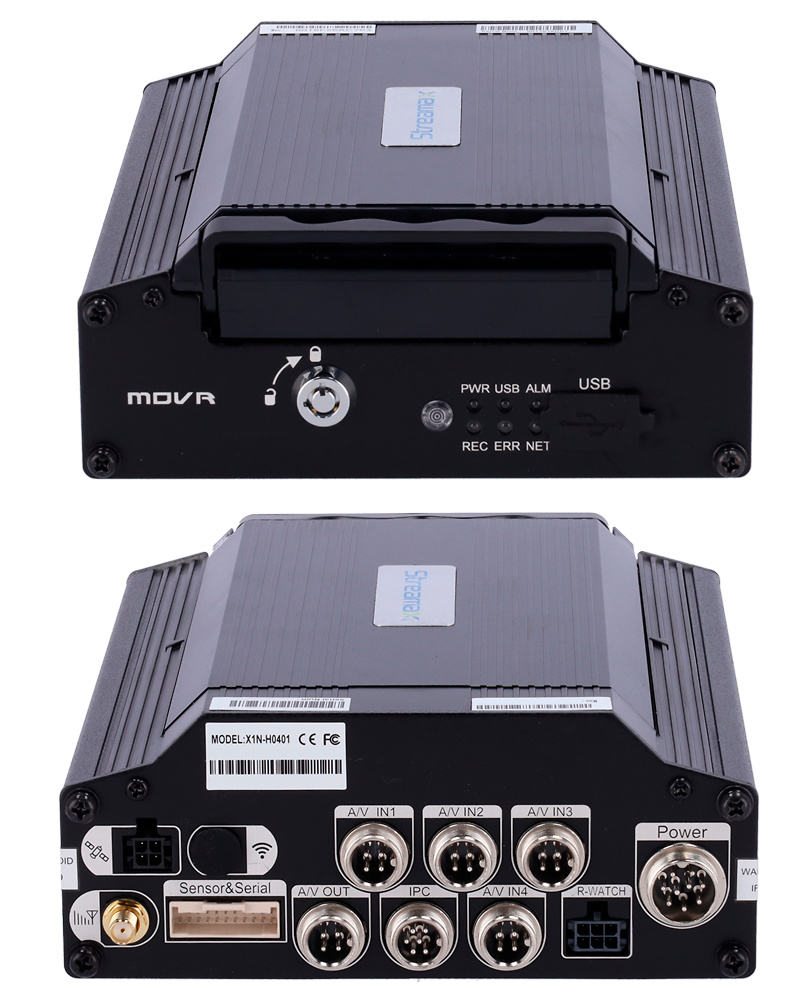 ST-X1N-H0401-GPS4G | STREAMAX - Grabador NVR para embarcar en vehículo | Resolución Max. 1080P | Comunicación 4G | GPS | Alarmas 
