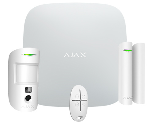 STARTERKIT-CAM-W  |  AJAX  -  Kit de Alarma Profesional  |  Grado 2  |  Comunicación Ethernet y dual SIM GPRS