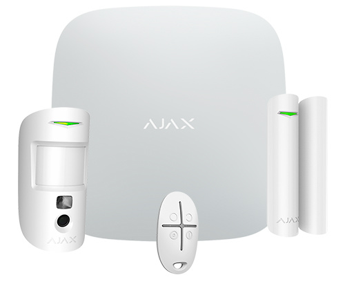 STARTERKITPLUS-CAM-W  |  AJAX  -  Kit de Alarma Profesional  |  Grado 2  |  Ethernet / Wi-Fi / dual SIM 4G