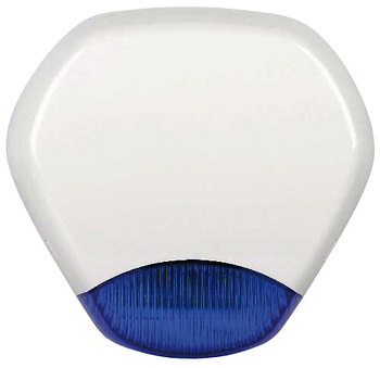 Sirena exterior / altavoz piezoeléctrico / lanzadestellos Azul DEM-1010 es una sirena con leds lanzadestelllos que es apta para uso exterior e interior. Son utilizados para los Kits de alarmas y las salidas de alarmas de los videograbadores de camaras de vigilancia y seguridad