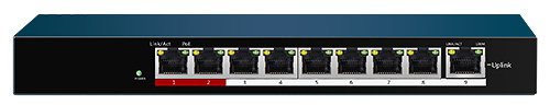 SF-SW0908POE-60 SF-SW0908POE-60 switch de 8 puertos PoE de la marca SAFIRE. Es un switch no gestionable, para la instalación de cámaras IP que se alimentan por PoE