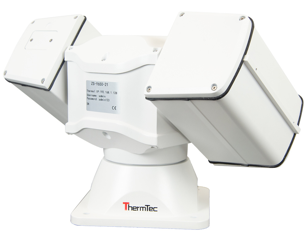 THERMTEC-Y650 | THERMTEC - Cámara térmica IP PTZ Dual | 640x512 VOx - Lente térmica de 50 mm | Lente Visible 6,5 - 240mm | 37x 