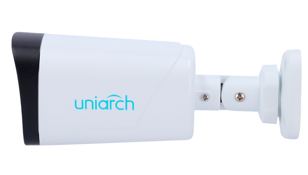 UV-IPC-B233-APF40W | UNIARCH - Cámara IP Bullet | 3 Mpx | Lente 4.0 mm | Leds IR 50 metros | Leds luz Blanca 50 metros | Micrófono integrado 