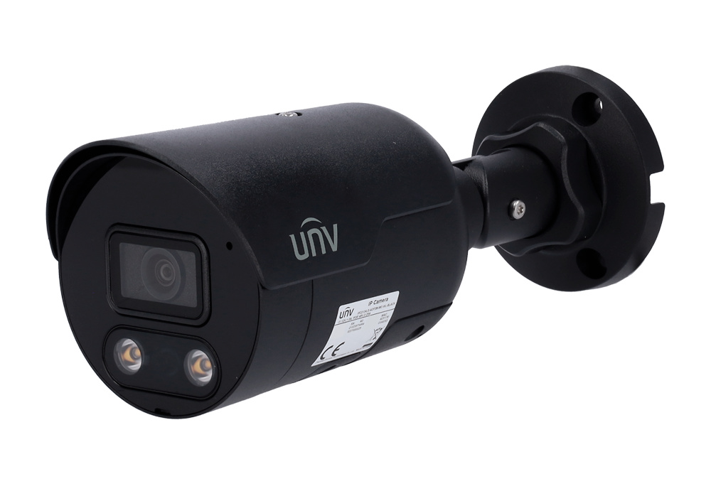 UV-IPC2128SB-ADF28KMC-I0-BLACK  |  UNIVIEW   -  Cámara IP Bullet   |  8 Mpx  |  Lente Fija 2,8 mm  |  Leds IR 30 metros  |  Micrófono y Altavoz integrados