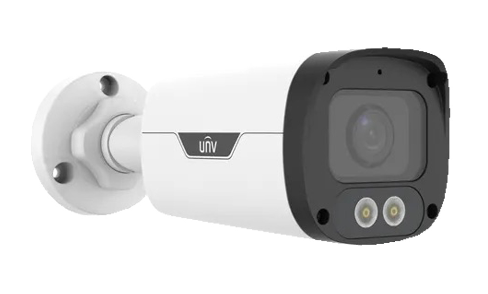 UV-IPC2314LE-ADF28KM-WL  |  UNIVIEW   -  Cámara IP Bullet   |  4 Mpx  |  Lente fija 2,8 mm  |  Luz blanca  30 metros  |  Color Hunter  |  Micrófono integrado