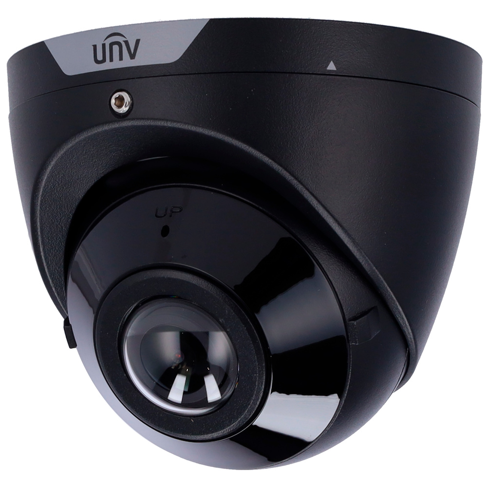 UV-IPC3608SB-ADF16KM-I0-BLACK  |  UNIVIEW   -  Cámara Turret IP  |  8 Mpx  |  Lente 1.68 mm | Leds IR  20 metros   |  Micrófono integrado