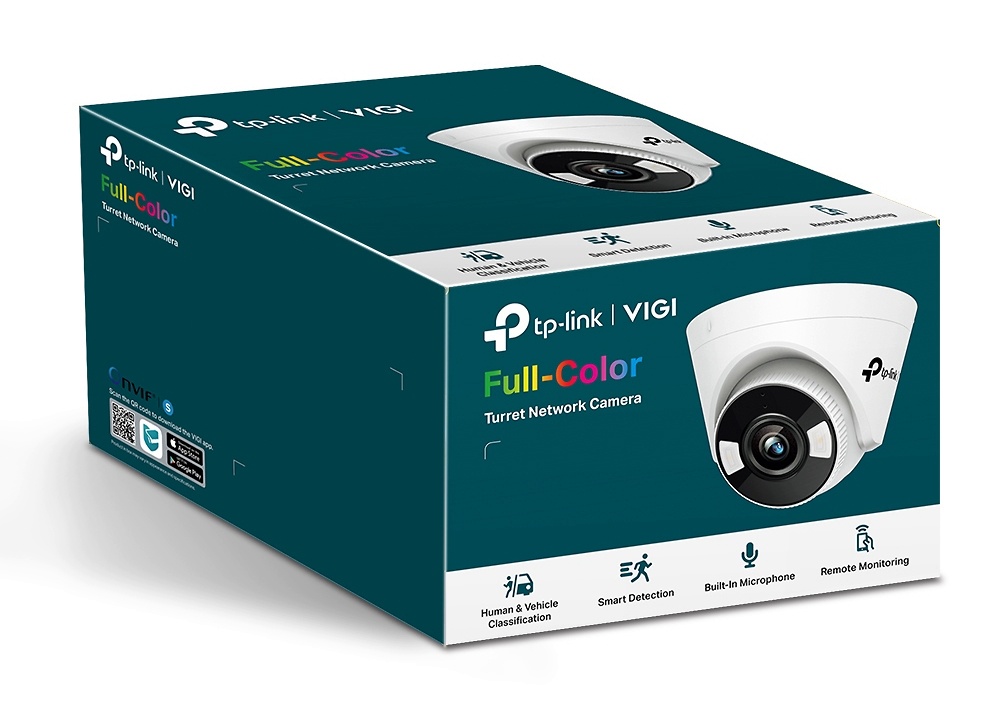 VIGI C440(4mm) | VIGI TP-LINK | Cámara IP Full Color | 4 Mpx | Lente Fija 4 mm | Smart IR + luz blanca 30 metros | Incorpora micrófono y altavoz 