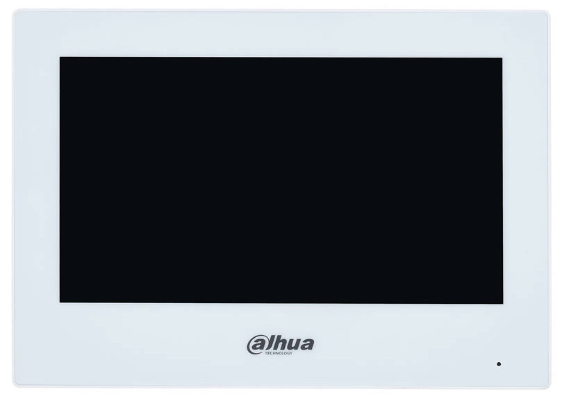 VTH2621GW-P  |  DAHUA  -  Monitor SIP a color de 7”  |  Apto para interior  |  Admite PoE  |  Entrada de audio y altavoz  |  6 entradas / 1 salida de alarma  |  Resolución 1024x600