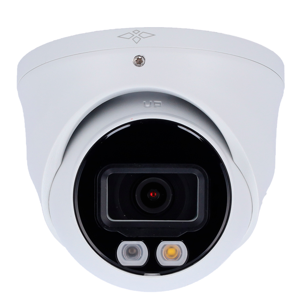 XS-IPB225-4U-FC-AI | XS-SECURITY - Cámara domo IP WizSense | 4 Mpx | Lente 2.8 mm | Leds IR 30 metros | Luz Blanca 30 metros | Micrófono integrado 