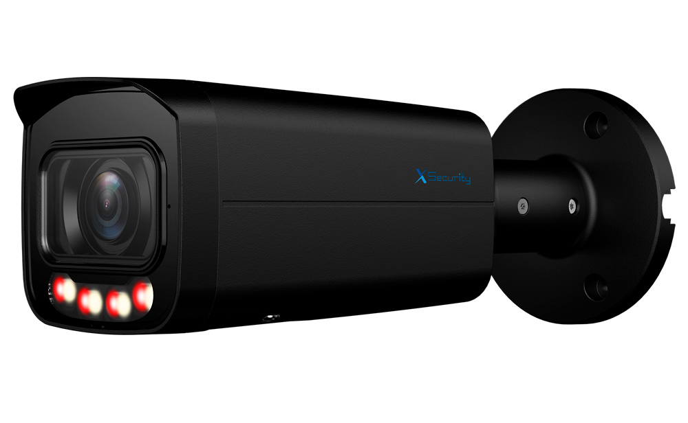 XS-IPB829ZA-8P-DL-WIZ-BLACK  |  X-SECURITY  -   Cámara IP  WizSense  |  8 Mpx  |  Lente Motorizada 2.7~13.5mm  |  Dual Light(IR 30m y Luz Blanca 60m)  |  Micrófono integrado