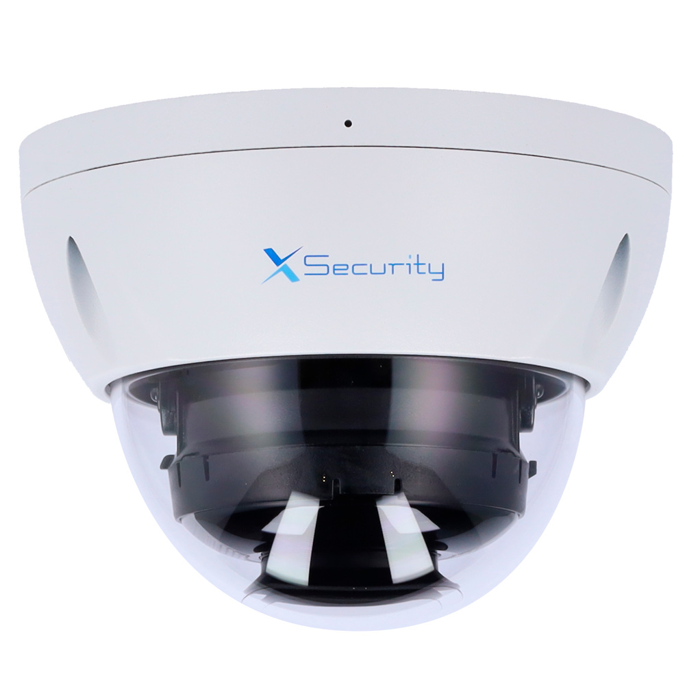 XS-IPD842A-6P-DL-WIZ | X-SECURITY - Cámara IP Domo WizSense | 6 Mpx | Óptica fija 2,8 mm | DualLight (30m IR+30m Luz blanca) | Micrófono Integrado 