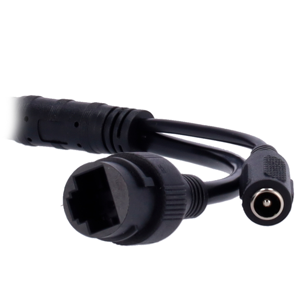 xs-ipd842a-8p-dl-wiz-black-conexiones Conectividad de red de la cámara X-Security XS-IPD842A-8P-DL-WIZ-BLACK. Incluye RJ-45 PoE, ranura MicroSD y protección IP67 e IK10, garantizando resistencia a condiciones ambientales extremas