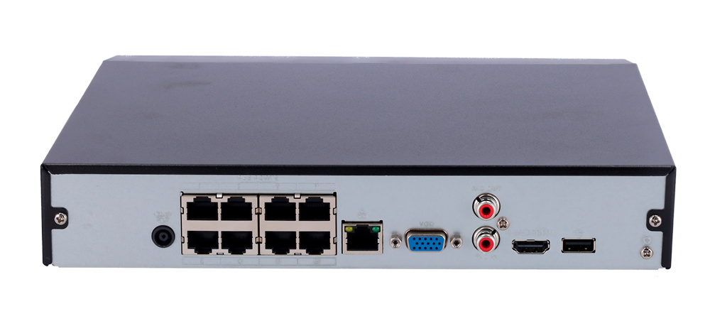 XS-NVR2108-8P-4AI | X-SECURITY - Grabador NVR WizSense AI de 8 canales IP | 8 Puertos PoE | 80Mbps | Resolución Max. 12 Mpx | SMD Plus 