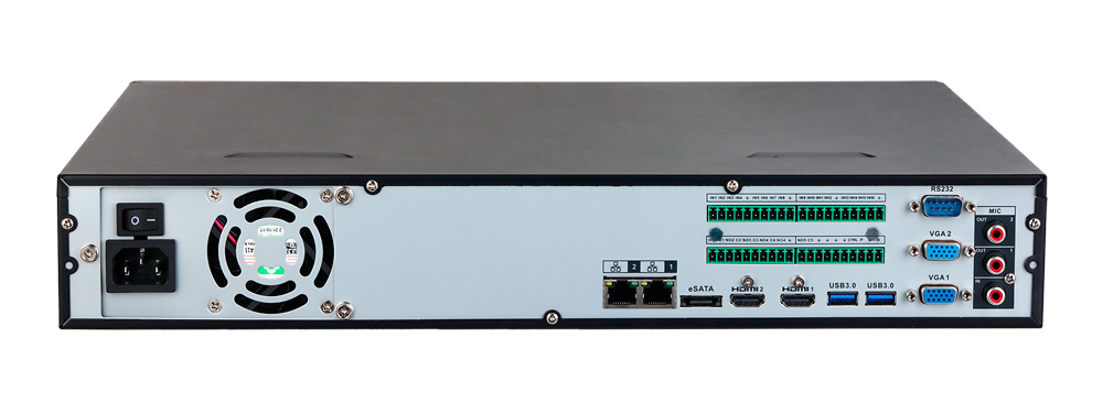 XS-NVR6432A-4K-4AI | X-SECURITY - Grabador NVR de 32 Canales IP | Resolución máxima 12Mpx | Funciones inteligentes AI | Alarmas 