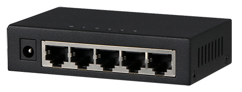 XS-SW05-GIGA XS-SW05-GIGA switch de 5 puertos PoE de la marca X-Security. Es un switch no gestionable, para la instalación de cámaras IP que se alimentan por PoE