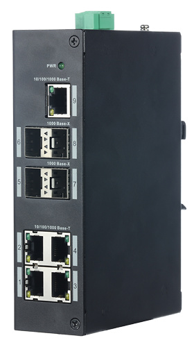 XS-SW09-GF XS-SW09-GF Switch PoE 5 puertos RJ45 10/100/1000 Mbps + 4 puertos SFP Gigabit