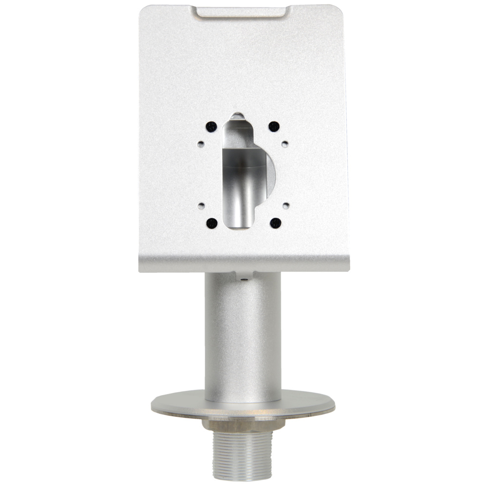 zk-bracket-proface-accesorio-instalacion-acceso Accesorio profesional para control de accesos, compatible con terminales ZKTeco de reconocimiento facial. Soporte vertical con diseño robusto para integración en tornos de paso. Medidas compactas y montaje rápido