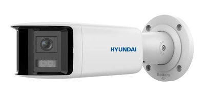 HYU-1032  |  HYUNDAI  -  Cámara IP Bullet  Panorámica 180º  |  4 Mpx  |  Lente dual 2,8 mm |  Luz blanca 40 metros