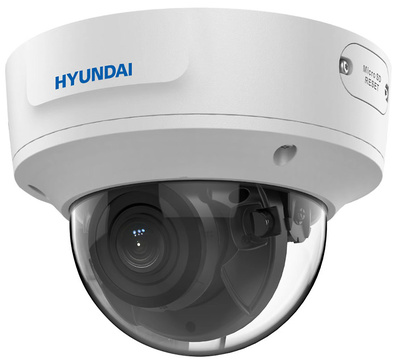HYU-898   |  HYUNDAI  -  Cámara IP tipo domo  |  8 Megapixel  |  Óptica Motorizada |  Smart IR 40 metros  |  Inteligencia IVS  |  Detección Facial  |  1 Entrada/1 Salida de Alarma