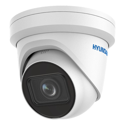 HYU-965  |  HYUNDAI  -  Cámara domo IP  AISENSE |  4 Mpx  |  Lente motorizada  |  Leds IR 30 metros  |  Protección Perimetral y Detección Facial  |  1 Entrada/Salida de Audio y Alarmas